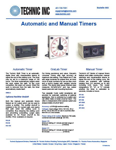 Automatic and Manual Timers