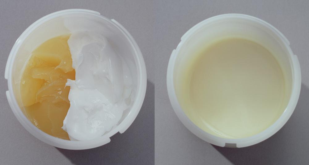 Face Cream - Complete mixing of widely differing viscosity components 