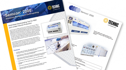 Semcon 2000 Semiconductor Plating Equipment Fact Sheet