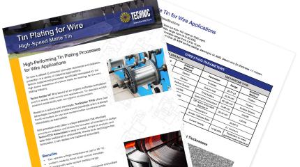 Technic Tin Plating for Wire Applications