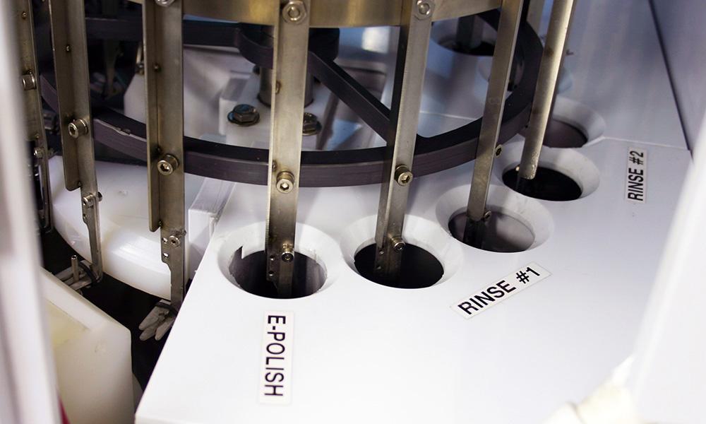 Individual process segments for each phase of electropolishing process